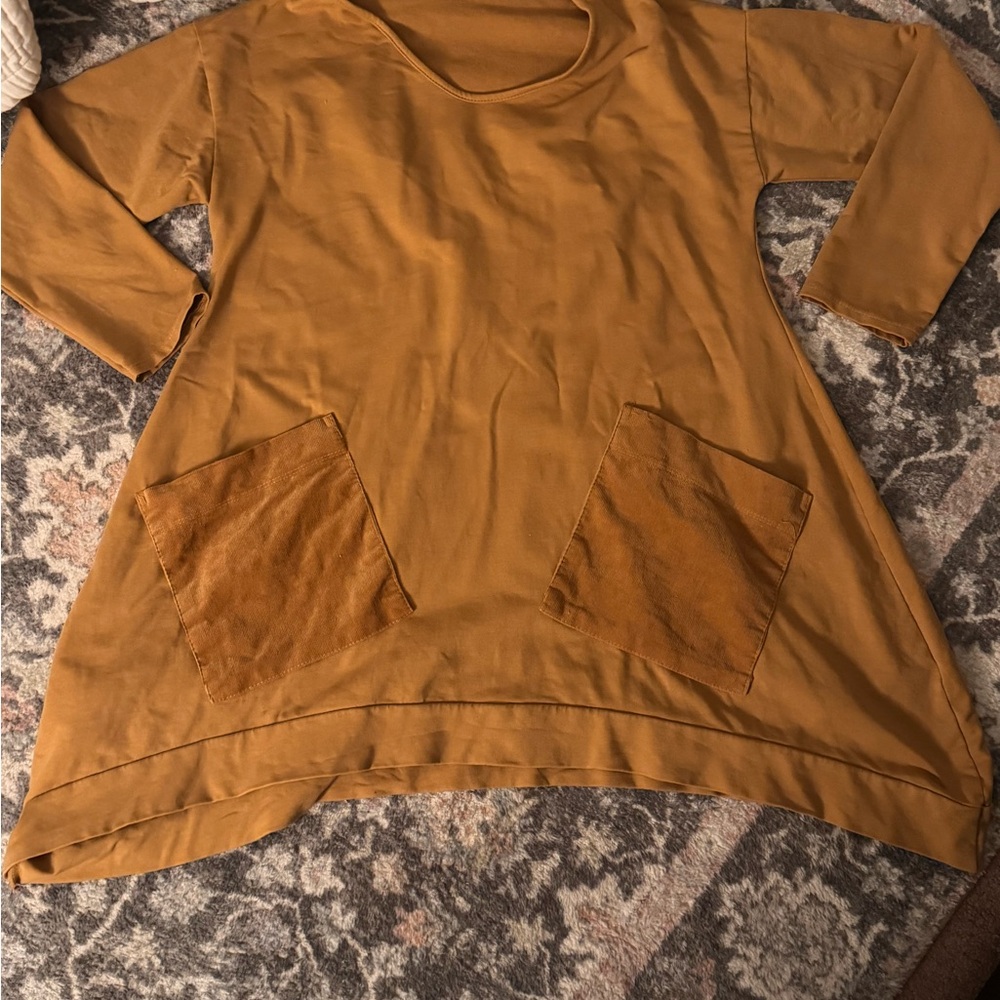 SAGA Yello Long Sleeve Tunic with Pockets